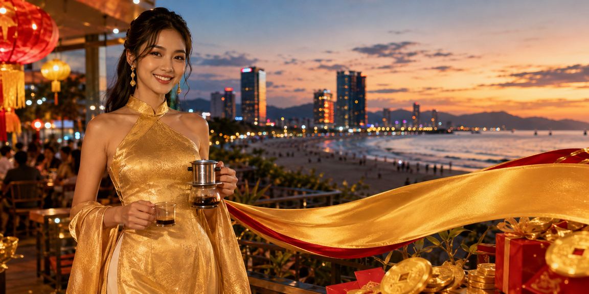 Người phụ nữ mặc áo dài tham gia trải nghiệm casino trực tuyến tại Đà Nẵng