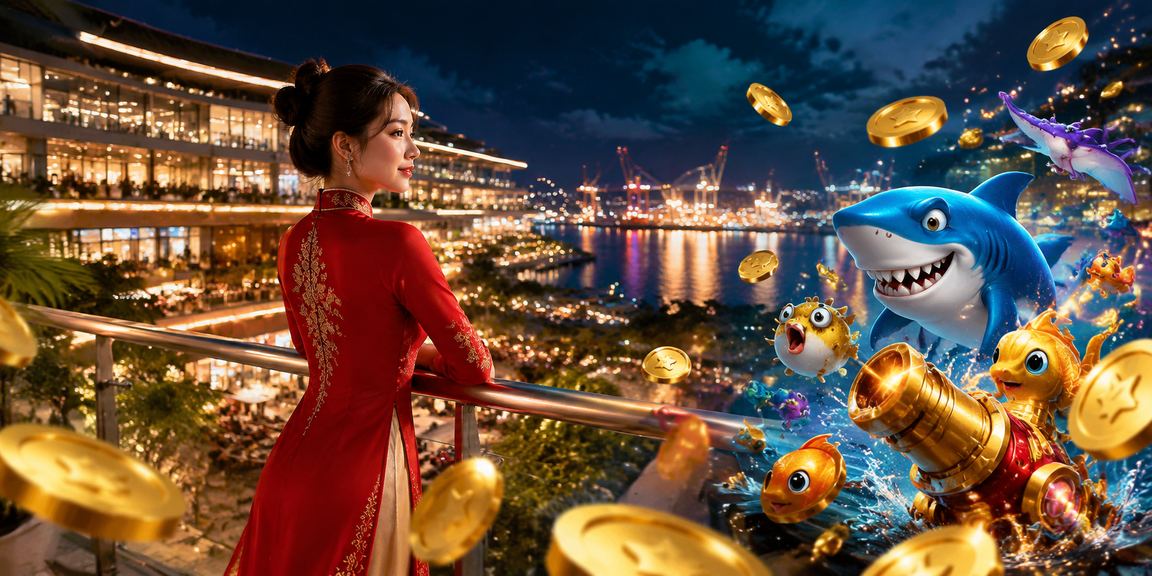 Người dùng trải nghiệm game bắn cá tại Hải Phòng mặc áo dài