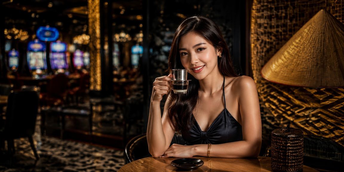 Người chơi tham gia cá cược casino trực tuyến tại TP. Hồ Chí Minh với trang phục áo dài truyền thống